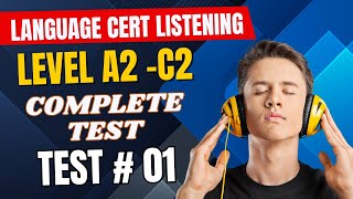 Languagecert Academic Complete Listening Practice Test for Achiever Level B1 to C2 | SELT Listening