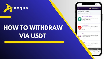 How To Withdraw Via USDT Tether TRC20 | My Acqua Markets