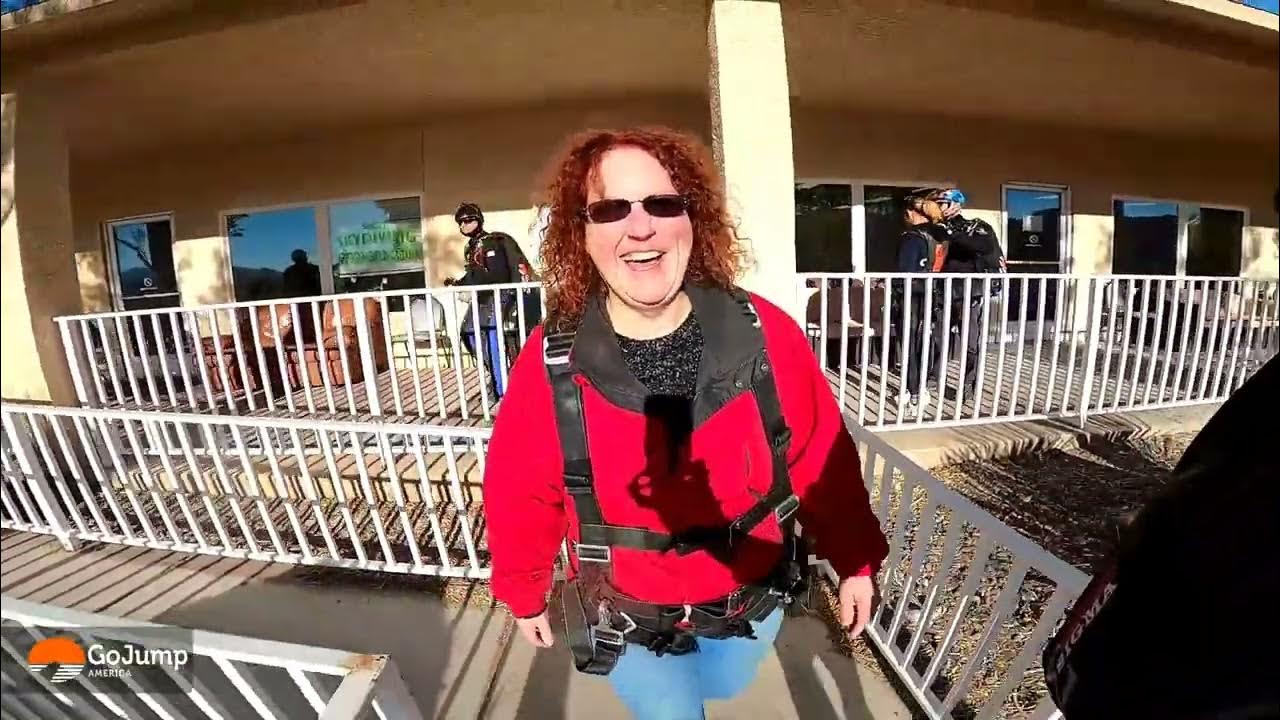 Sharon's skydive Las Vegas. In Jean NV YouTube