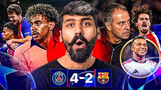 Psg vs Barcelona 4-2 Was Truly Cinema ! Psg *3-Peat* Kardegi bhai ! Barcelona bottled 