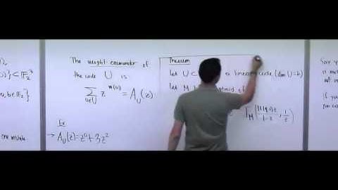 Lecture 35 . Matroids (Federico Ardila)