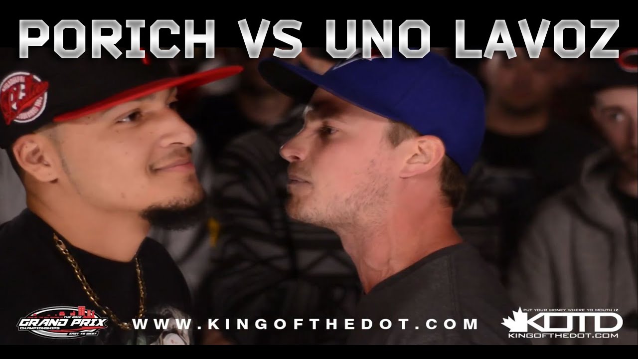 KOTD - Rap Battle - poRICH vs Uno Lavoz
