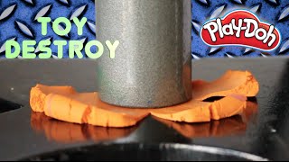 Crushing Toy Clay Playdoh For Fun With Hydraulic Press Toy Destroy