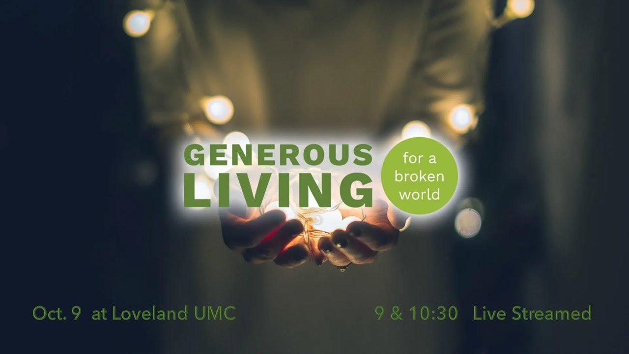 Worship Service for October 9, 2022 Generous Living Series - YouTube