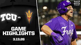 TCU vs. Arizona State Highlights (3.13.26) | 2026 Big 12 Baseball