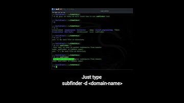 Learn How To Find Subdommains Using Subfinder #cybersecurity #coding #extremehacking