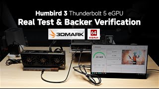 Humbird 3 Thunderbolt 5 eGPU – Real Test & Backer Verification