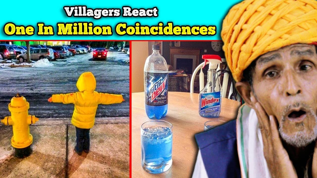 Villagers React To One In A Million Coincidences Tribal People React 