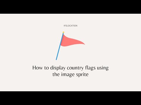 Display country flags using the image sprite