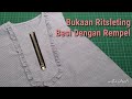 Memasang Ritsleting Besi dengan Hiasan Rempel