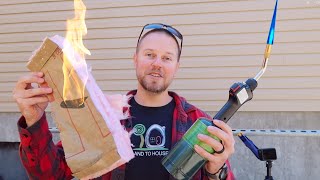 R13 Insulation vs Torch