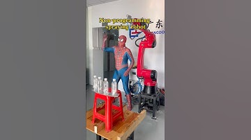 Spraying robot #automation #machine #industrialrobots #spray #robot