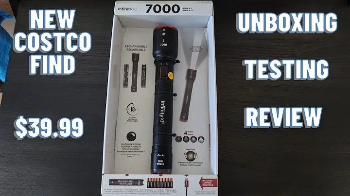 New Costco Infinity X1 7000 Lumen Flashlight - Unboxing and Testing