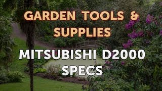 Mitsubishi D2000 Specs