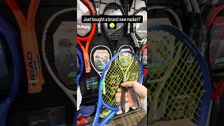 🇬🇧 Did you just buy a brand new racket with factory strings? 🎾