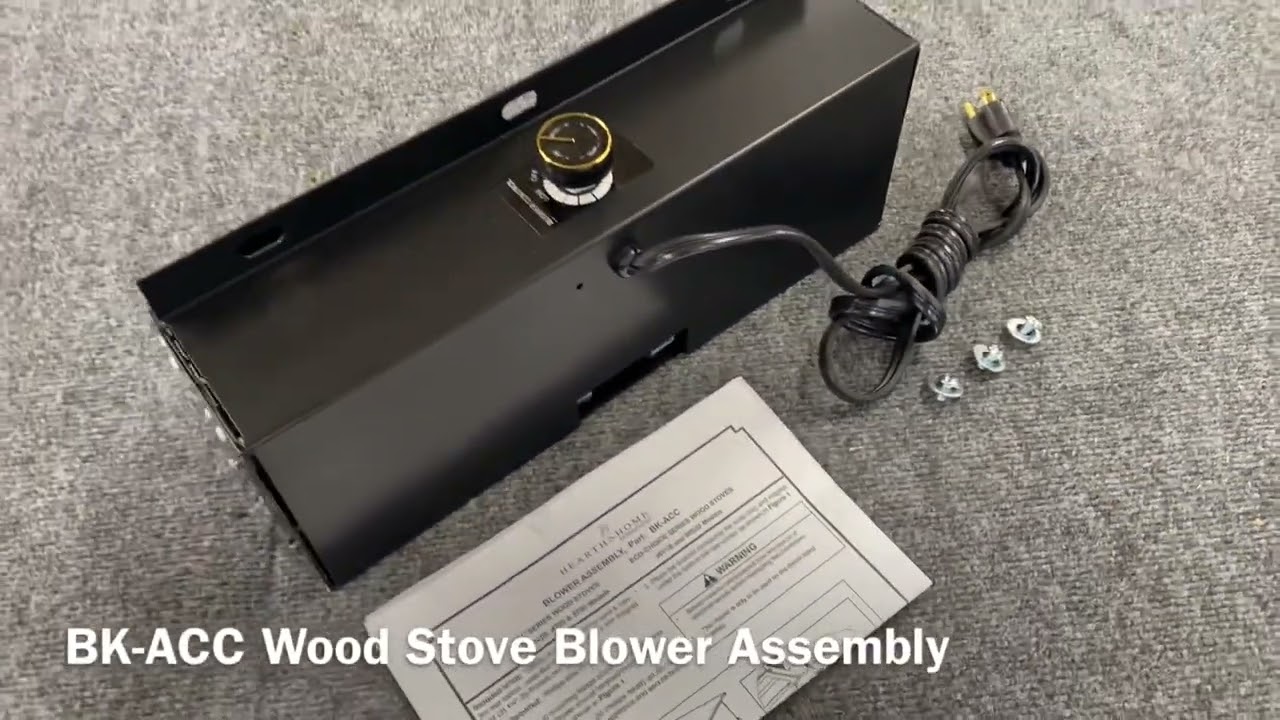 BKACC Wood Stove Blower Kit YouTube
