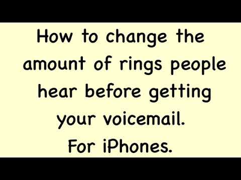 CHANGE NUMBER OF RINGS ON YOUR iPhone - YouTube