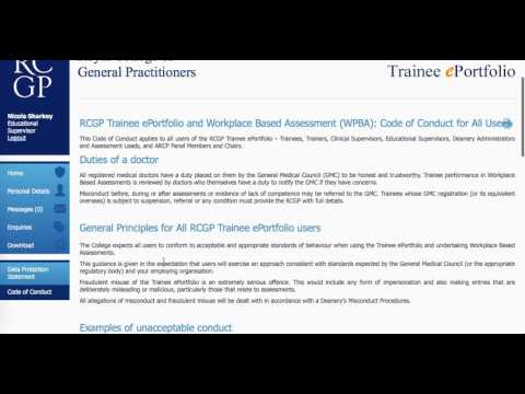 RCGP Eportfolio Tutorial For Trainers (6)