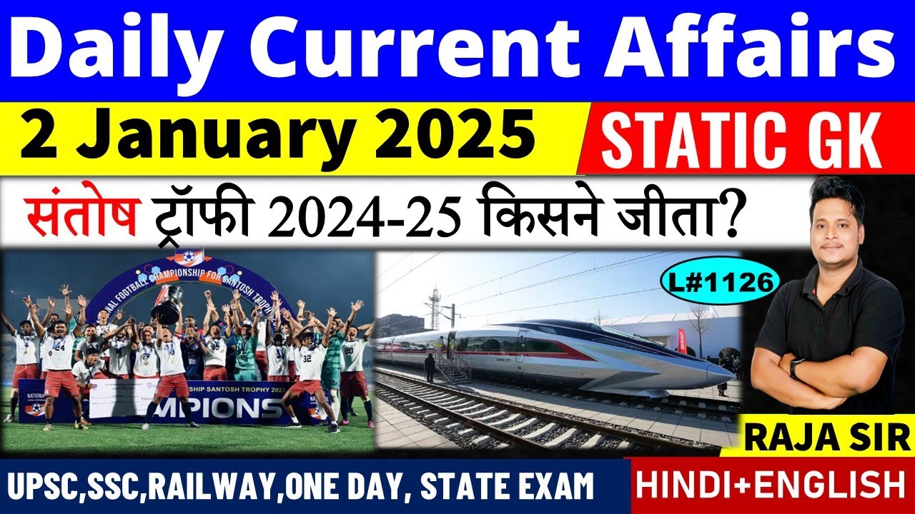 2 January 2025 |Current Affair Today | Daily Current Affairs | Ssc ...