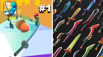 Sword Play! Ninja Slice Runner - Hyper Hybrid Casual - Gameplay Walkthrough (iOS & Android)