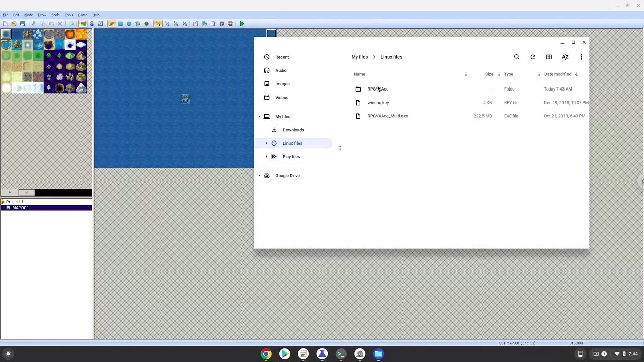 How to install RPG Maker VX Ace on a Chromebook - YouTube