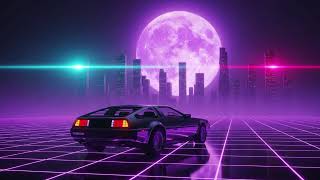 Midnight City Lights: 4K Retro Synthwave Animated Wallpaper Loop