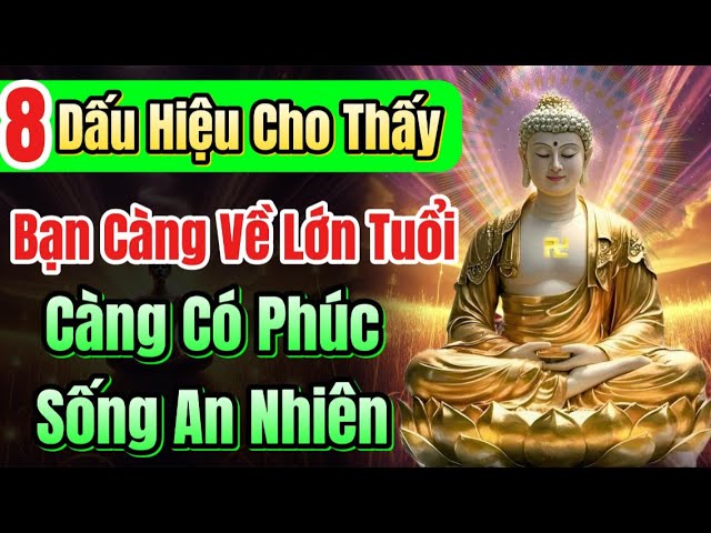 Outline Video 8 dấu hiệu, bạn càng lớn tuổi càng có phúc, sống an nhiên | Quán Trà Đời