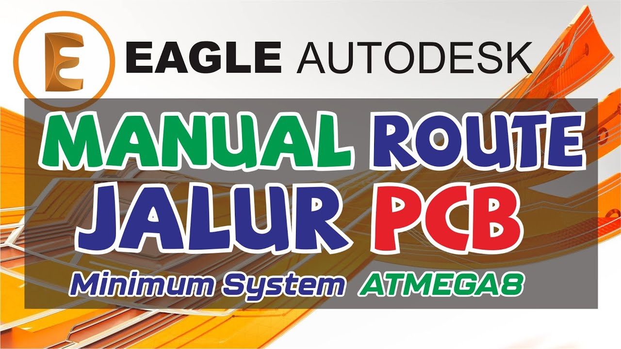 EAGLE Autodesk #30 - Routing Manual Minimum System Microcontroller ...
