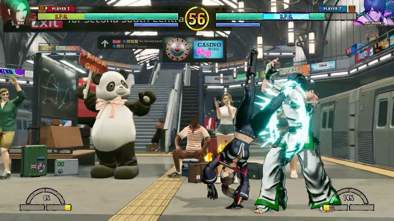 餓狼伝説 CotW ｜キム・ジェイフン vs 不知火 舞（リングアウトバトル 