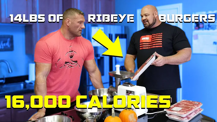 COOKING 14LBS (16,000 CALORIES) OF RIBEYE BURGERS ...