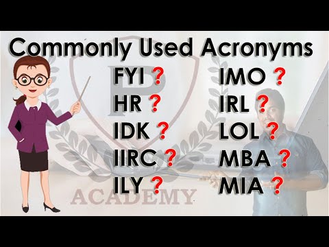 abbreviation #meaning