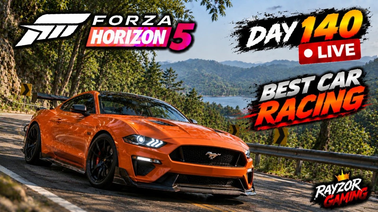 🔴 LIVE | DAY 140 | BEST CAR RACING | Forza Horizon 5 | RAYZOR GAMING