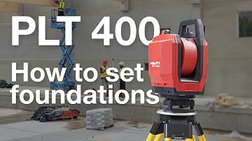 How to set out foundations with the Hilti construction layout tool (PLT 400)