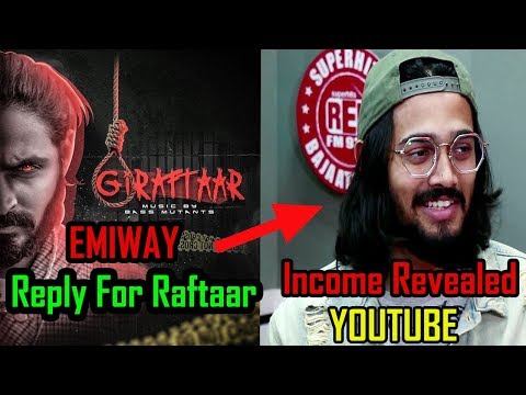 EMIWAY BANTAI REPLY TO RAFTAAR BY GIRAFTAAR | BHUVAN BAM YOUTUBE INCOME REVEALED