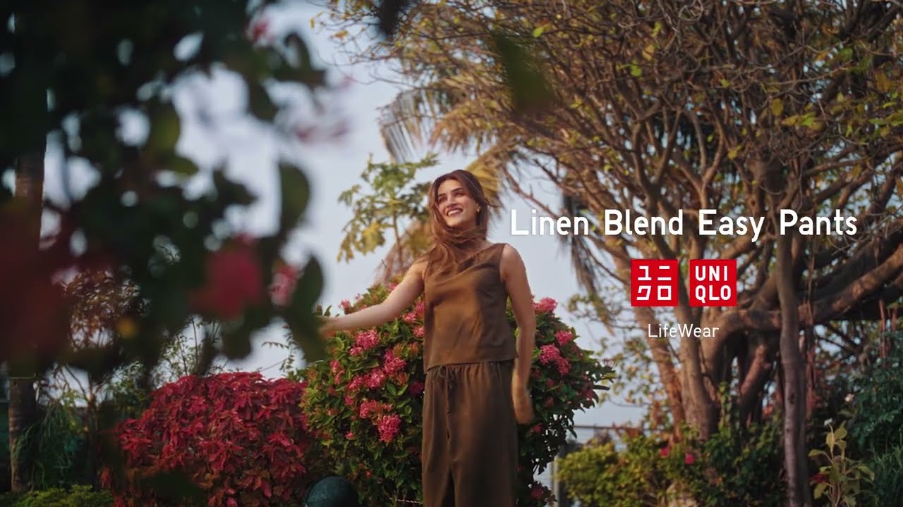 UNIQLO Linen Blend Easy Pants featuring Kriti Sanon