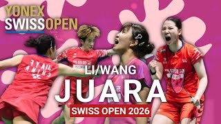 Li/Wang Win the 2026 Swiss Open After Defeating Jia/Zhang in the Final