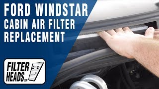 How to Replace Cabin Air Filter 2002 Ford Windstar