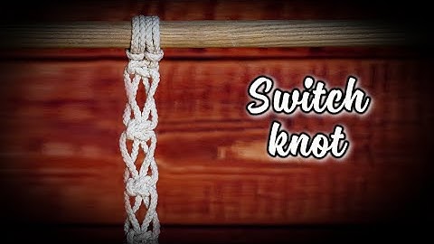 Macrame basic tutorial: The Switch knot - another variation of square knot