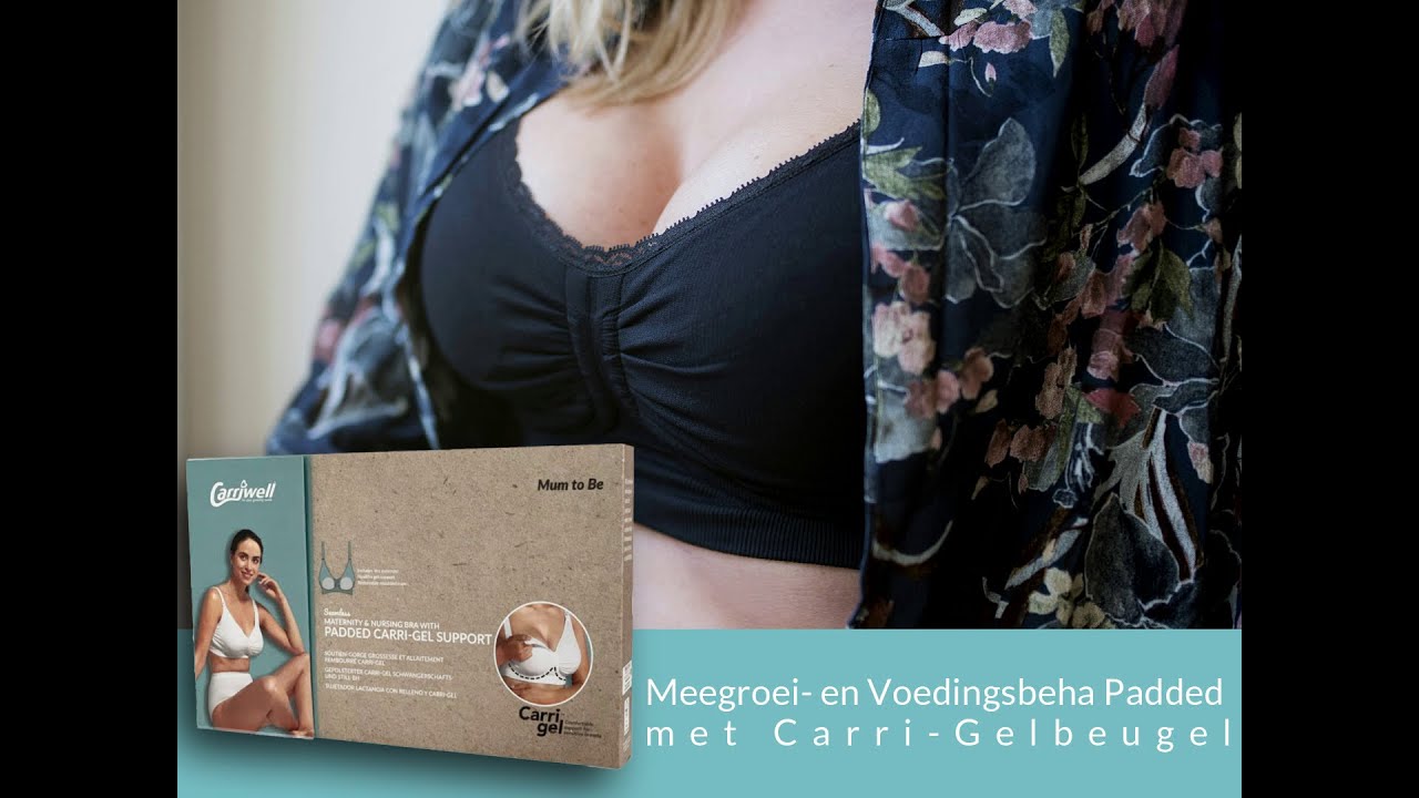 Carriwell meegroei- en voedingsbh gelbeugel voorgevormd wit