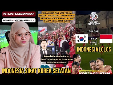 PIALA ASIA U-23 | INDONESIA VS KOREA SELATAN‼️INDONESIA MENANG🔥SEMUA MENANGIS KOREA SELATAN TUMBANG