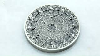 Медаль из чистого серебра «Купол Исаакиевского собора»