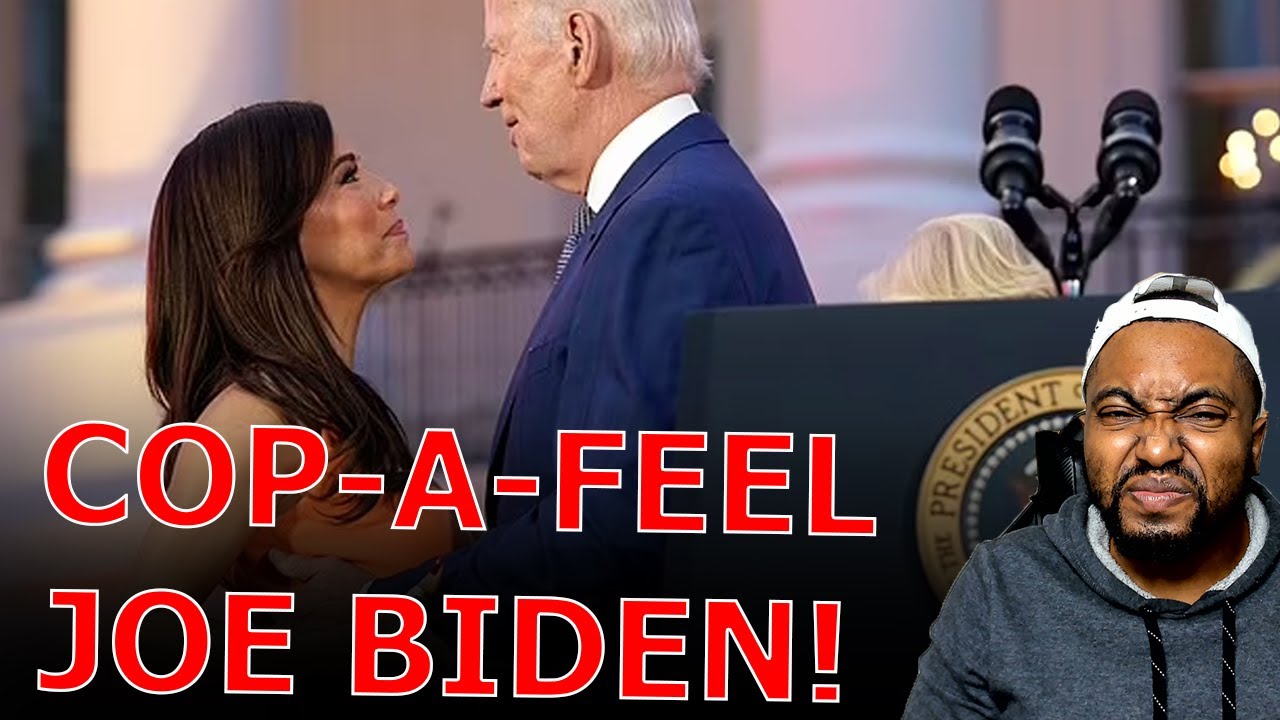 Eva Longoria PUSHES Joe Biden Away As He Tries To Cop A Feel And Make Creepy Jokes!