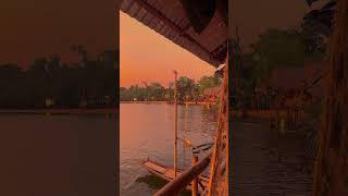 Sunset view of Kampot province☀️🪴🌿🌳 #cambodia 🇰🇭