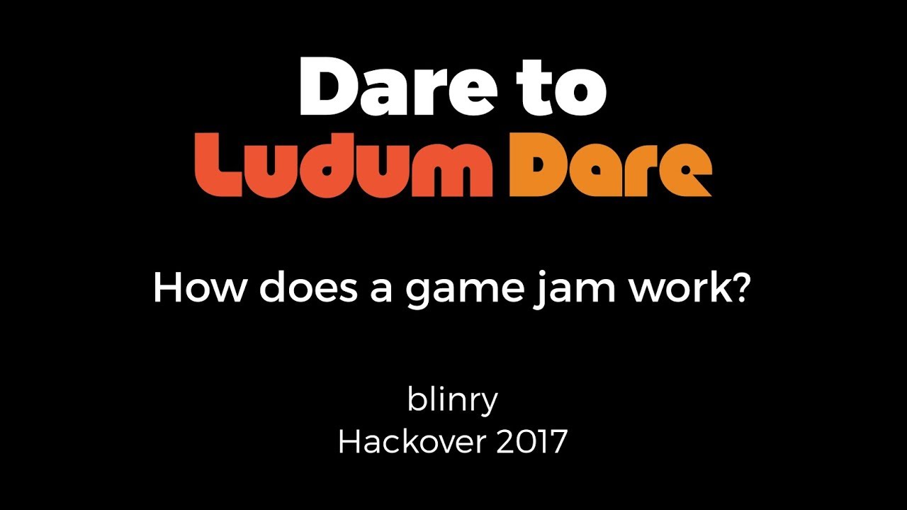 Talk: Dare to Ludum Dare – How does a game jam work? - YouTube