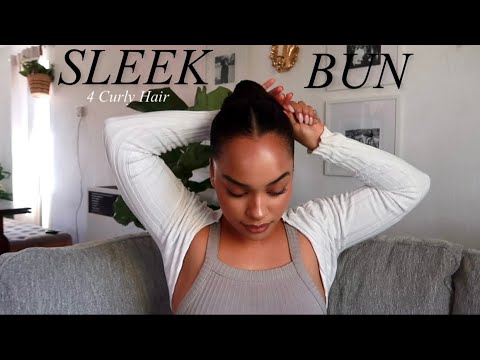 Bella Hadid Sleek Bun | CURLY HAIR 🧚🏽