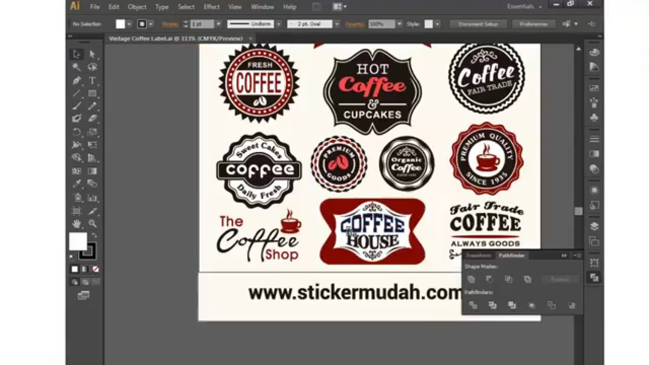 Cara mudah edit Design untuk sticker YouTube