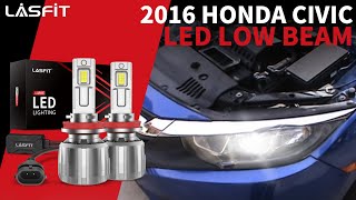 2016 Honda Civic LED Low Beam Install & Review | Lasfit LED Bulb by Lasfit Auto Lighting 500 views 2 months ago 12 minutes, 16 seconds