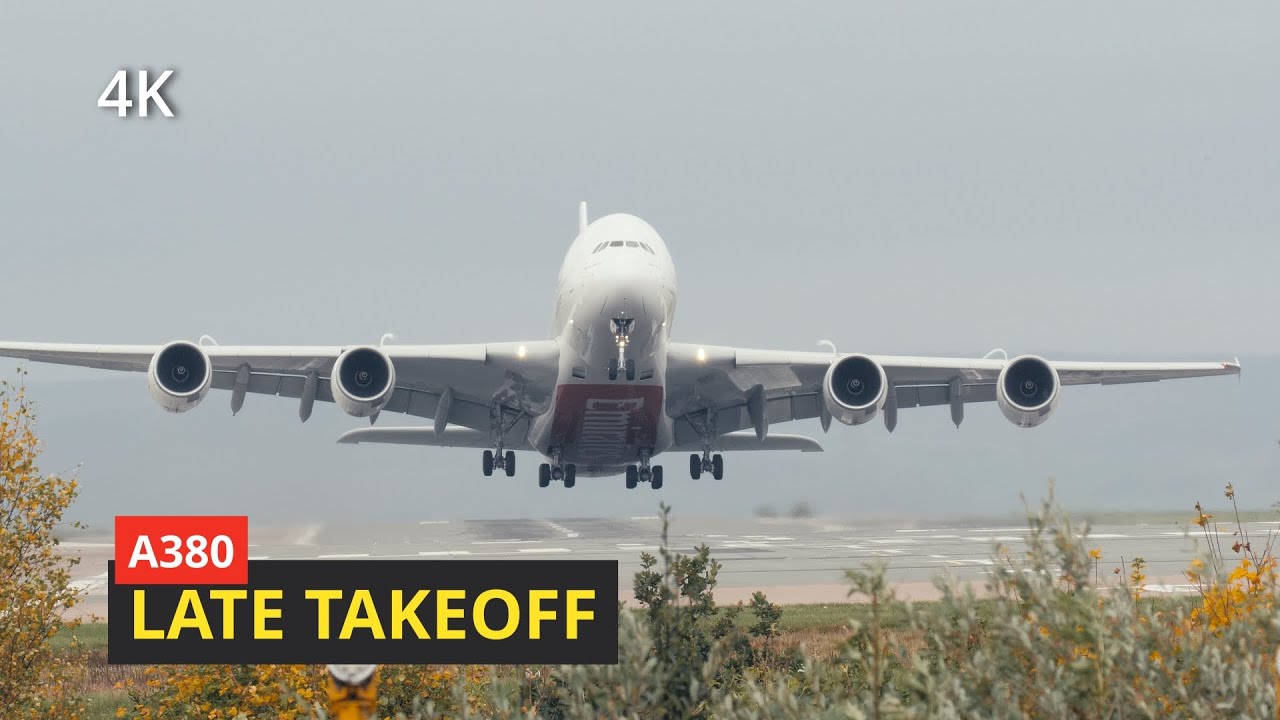 Heavy Loaded Airbus A380 Late Takeoff YouTube Heavy Loaded Airbus A380 Late Takeoff YouTube