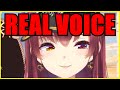Marine reveals her real voice that she use when speaking to holomem in privatehololive  eng sub