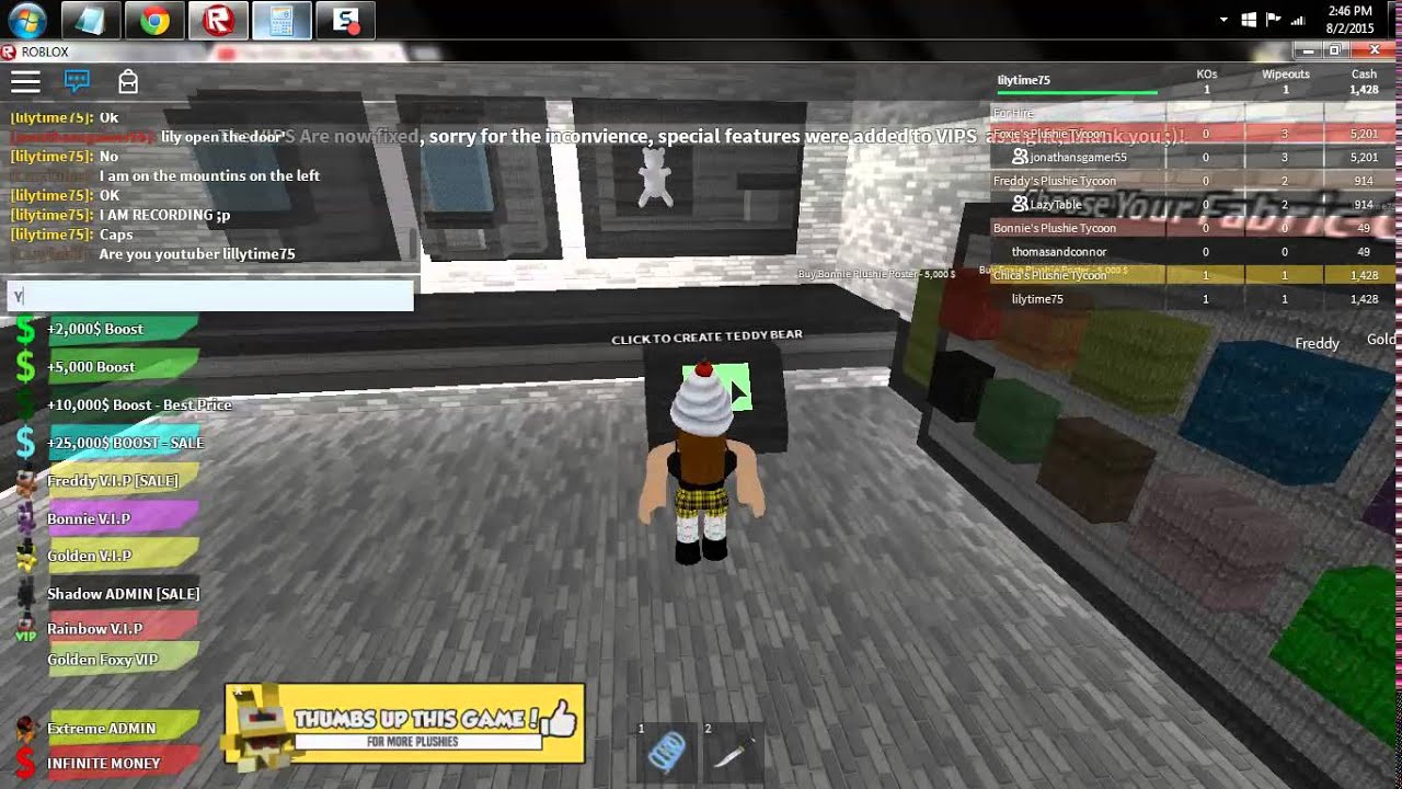 ROBLOX The Plushies Tycoon Part1 YouTube